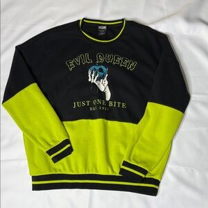 LG Black and Green Evil Queen Crewneck Sweater